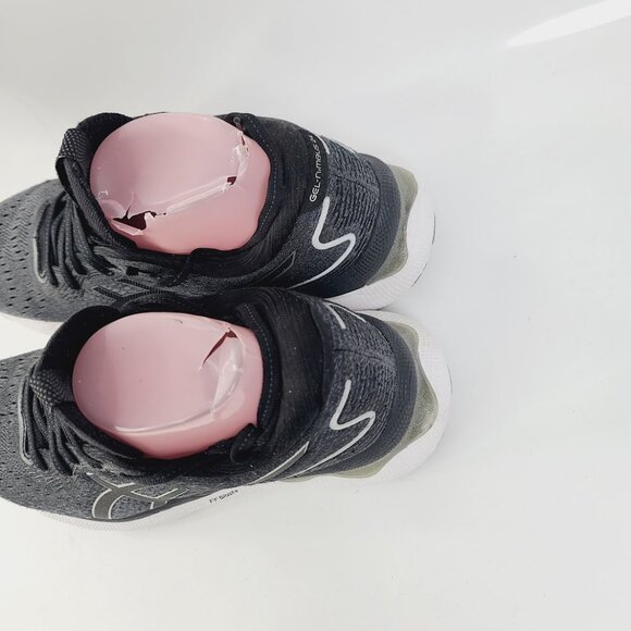 ASICS Women's Black White Gel-Nimbus 24 Lace-Up Low Top Running Shoes Size 9 - Picture 4 of 6